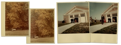 Photo Album of the Kennedy Family, With 16 Photos of Their Last Trip to Atoka, Virginia in November 1963 -- Housed in White House Photographer Cecil Stoughton's Personal Red Leather Binder